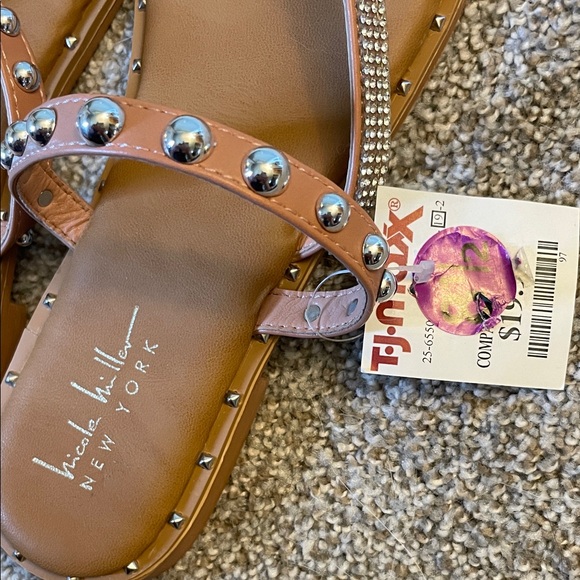 Nicole Miller Studded Sandals - Picture 2 of 4